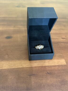 Gold and Silver Tone Halo Accent Ring - Women Jewelry